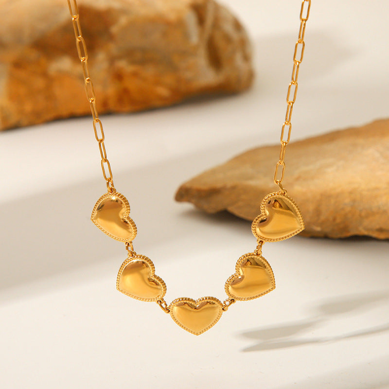 Personality Titanium Steel Heart Necklace