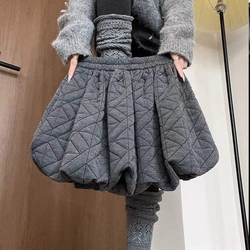 Sophisticated Textured Houndstooth Bloom Casual Pants