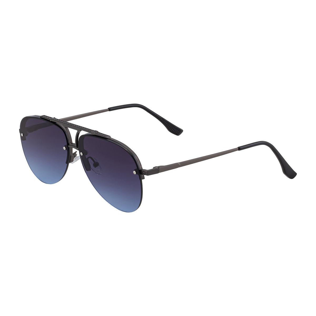 Mens Fashion Metal Half-Frame Sunglasses