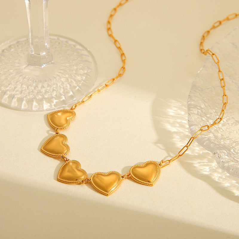 Personality Titanium Steel Heart Necklace