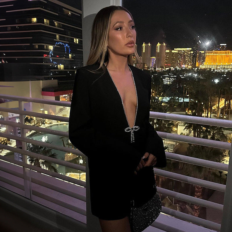 Women's Autumn And Winter New Long-sleeved Hot Girl Dress