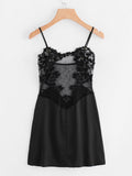 Lace See-through Nightdress Best-selling High-stretch Silk Lingerie Camisole For Women
