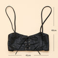 Fashionable Womens PU Leather Vest Belt With Elastic Stretchy Fit