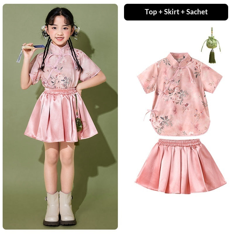 Chinese Style Design Childrens Outfit Set