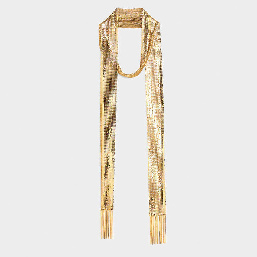 New Exaggerated Textured Mesh Scarf