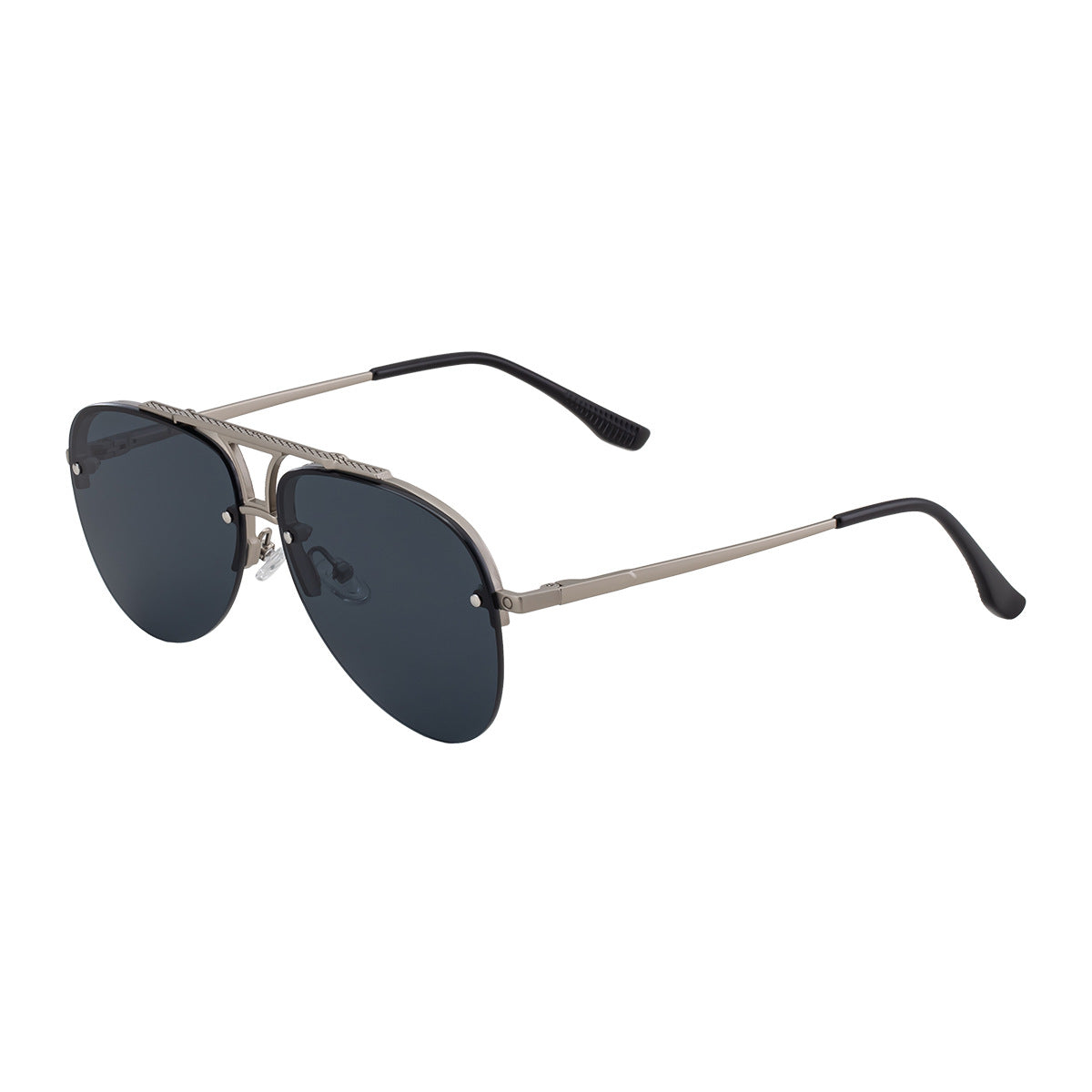 Mens Fashion Metal Half-Frame Sunglasses