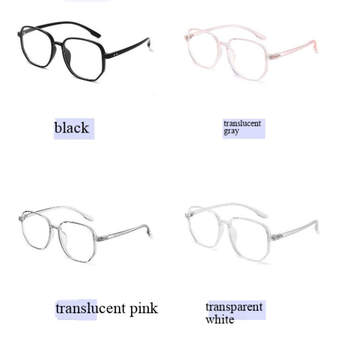 Lijia Korean Version Large Frame Anti Blue Light Goggles, Internet Famous, Same Style Glasses 1535