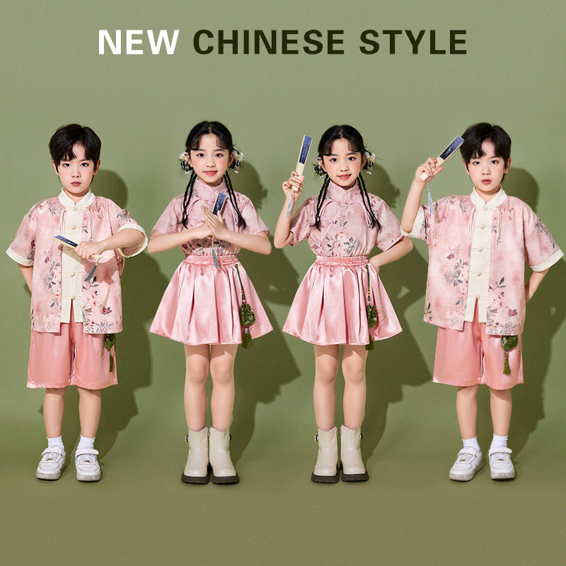 Chinese Style Design Childrens Outfit Set