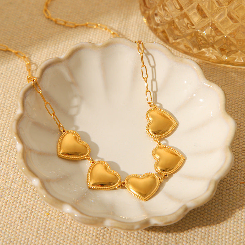 Personality Titanium Steel Heart Necklace