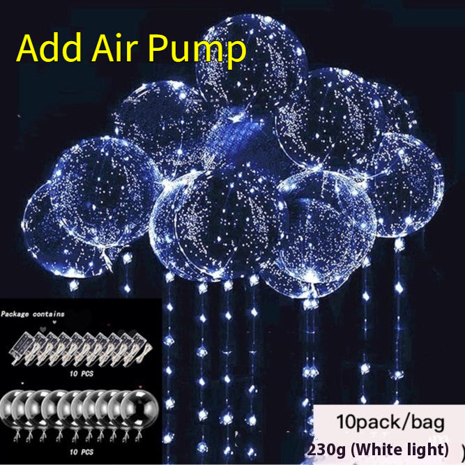 Helium Floating Air Led Glowing Balloon Party Decoration Balloon