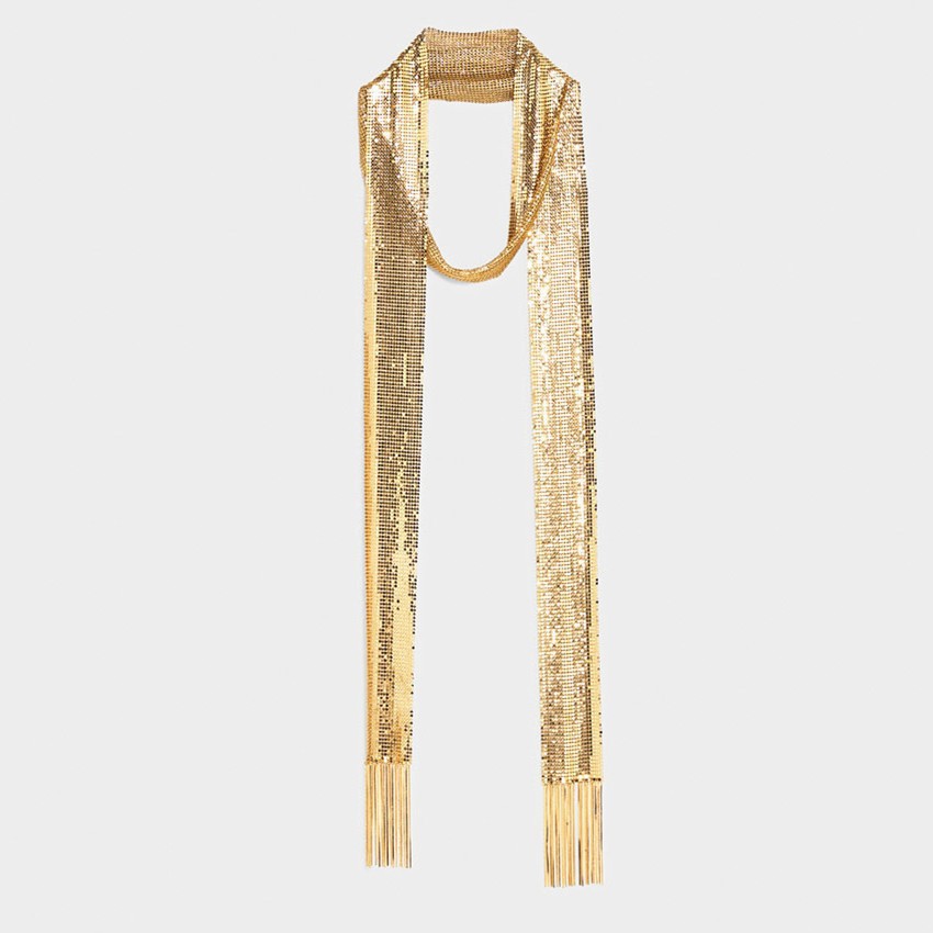 New Exaggerated Textured Mesh Scarf