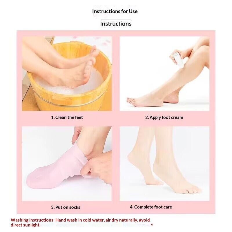 Anti-Cracking Anti-Slip Moisturizing Foot Care Socks Set
