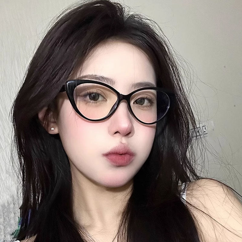 Lijia Fashion Cat Glasses Anti Blue Light Glasses Zhao Liying Same Style Goggles 9063