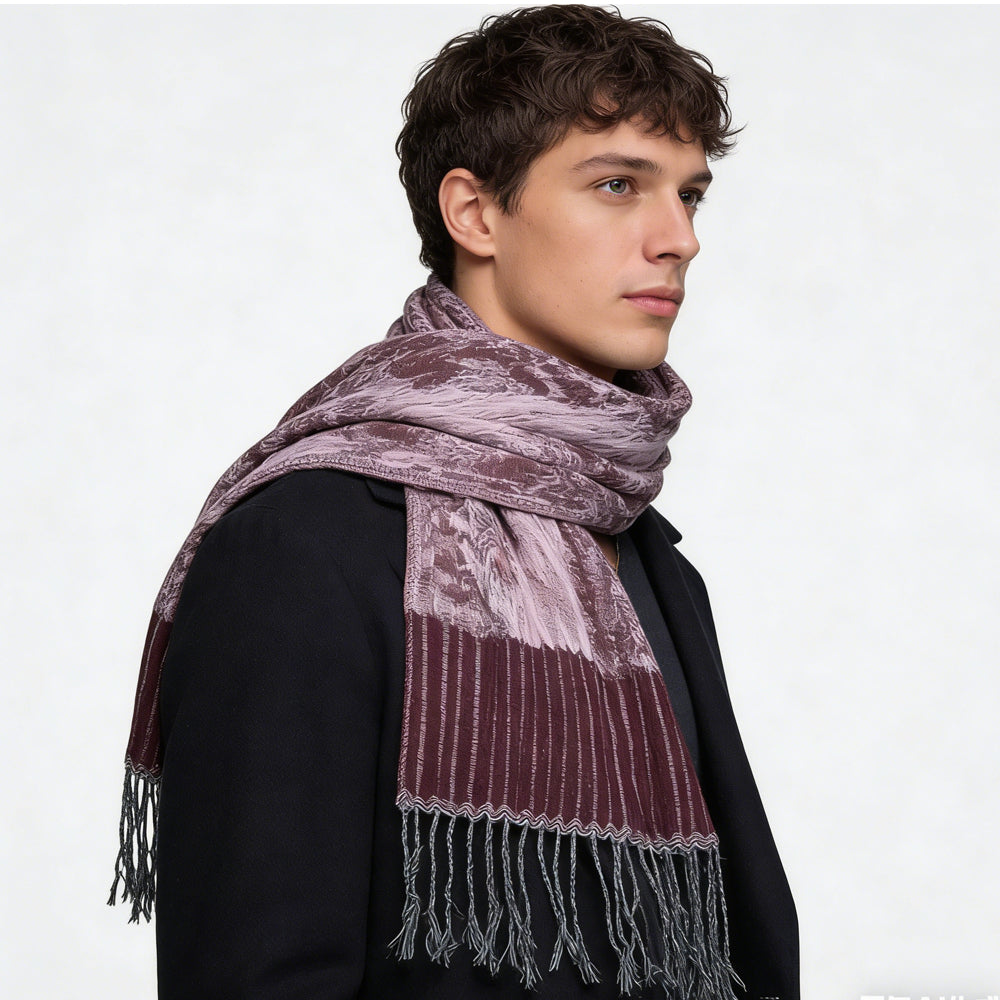 2pcs Glamorous Dinner Accessory Rich Jacquard Texture Catches Light Evening Jacquard Scarf,Luxe Look For Evening Wear,Scarf,vacation,daily Life,evening Party,Office Appropriate Subtlety For Women Men