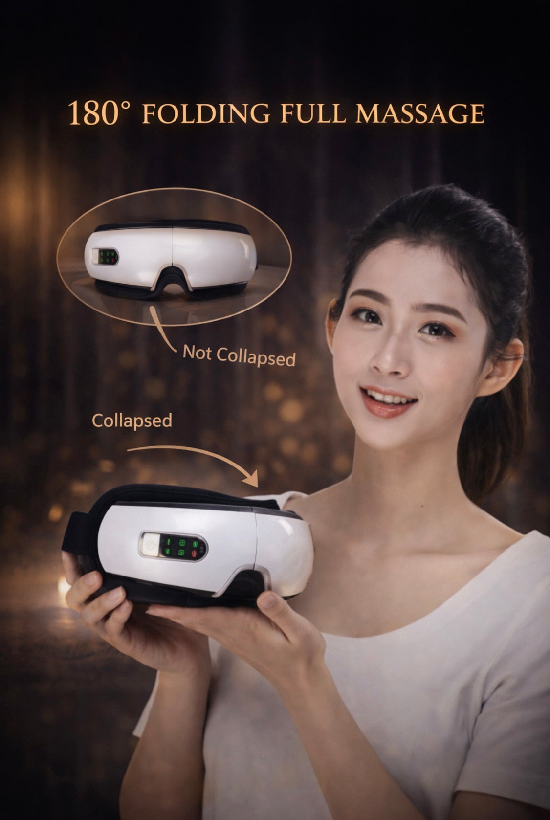 Eye Massager Air Pressure Eye Massager Hot Compress Massage Eye Mask