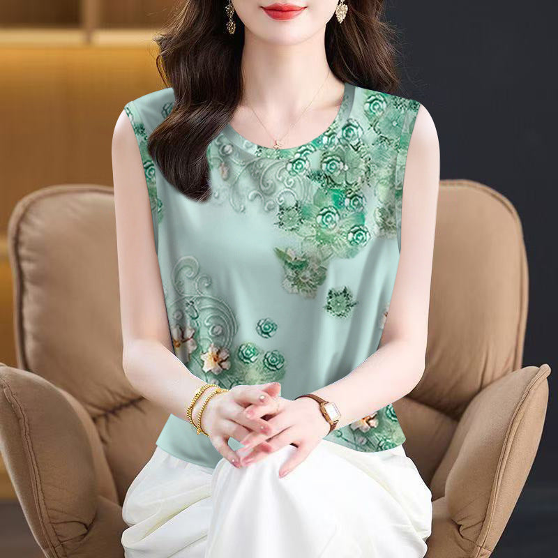 Ladies' High-end Base Sleeveless Slim Fit Versatile Camisole Vest