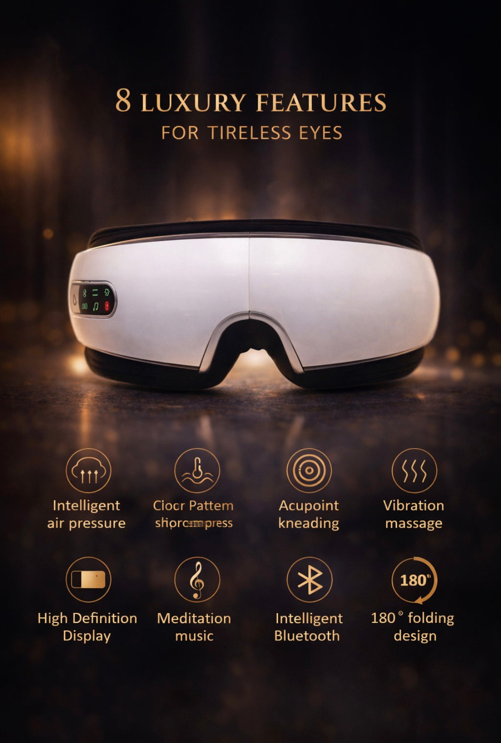 Eye Massager Air Pressure Eye Massager Hot Compress Massage Eye Mask