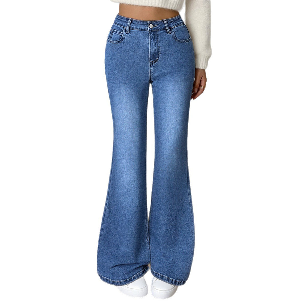 Casual High-street Slim Straight Bootcut Pants