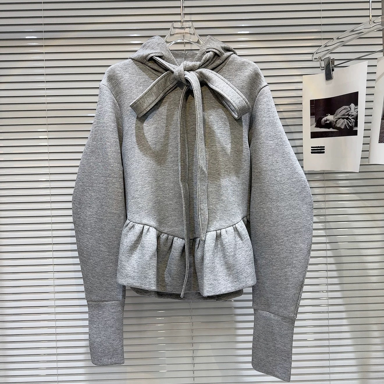 Girls Spring Autumn Bow-Knot Lace-Up Hoodie