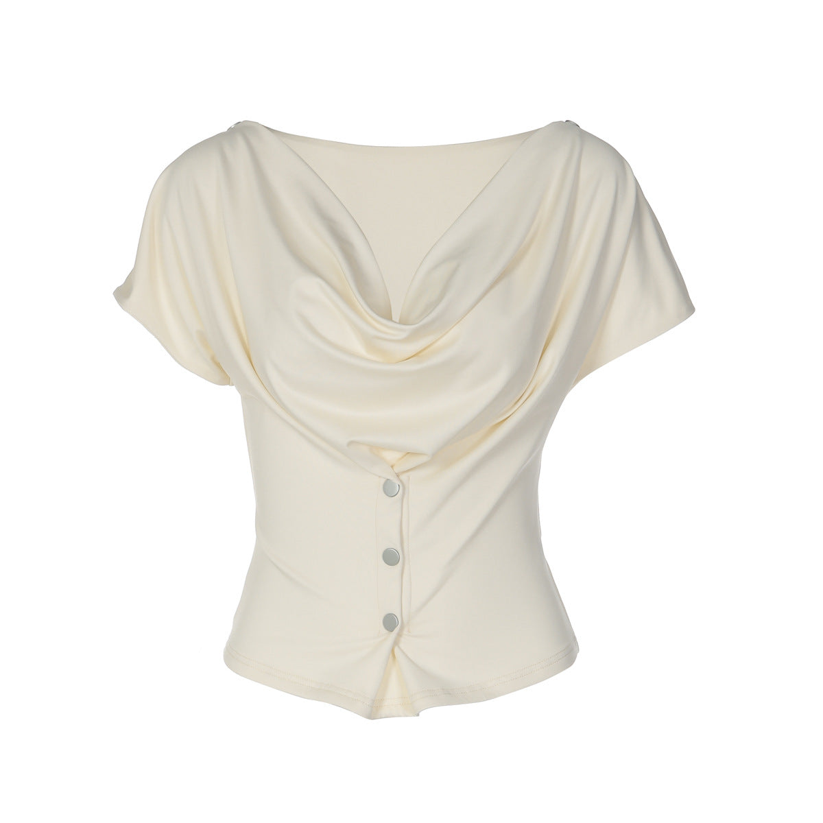 Womens Slimming Figure-flattering Short-sleeve T-shirt Cropped Top