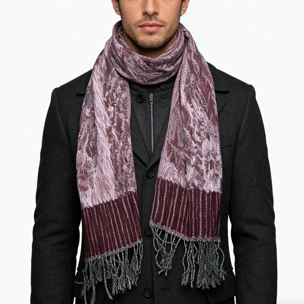 2pcs Glamorous Dinner Accessory Rich Jacquard Texture Catches Light Evening Jacquard Scarf,Luxe Look For Evening Wear,Scarf,vacation,daily Life,evening Party,Office Appropriate Subtlety For Women Men