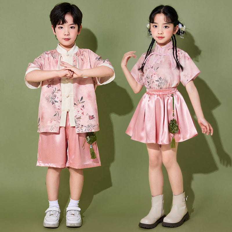 Chinese Style Design Childrens Outfit Set