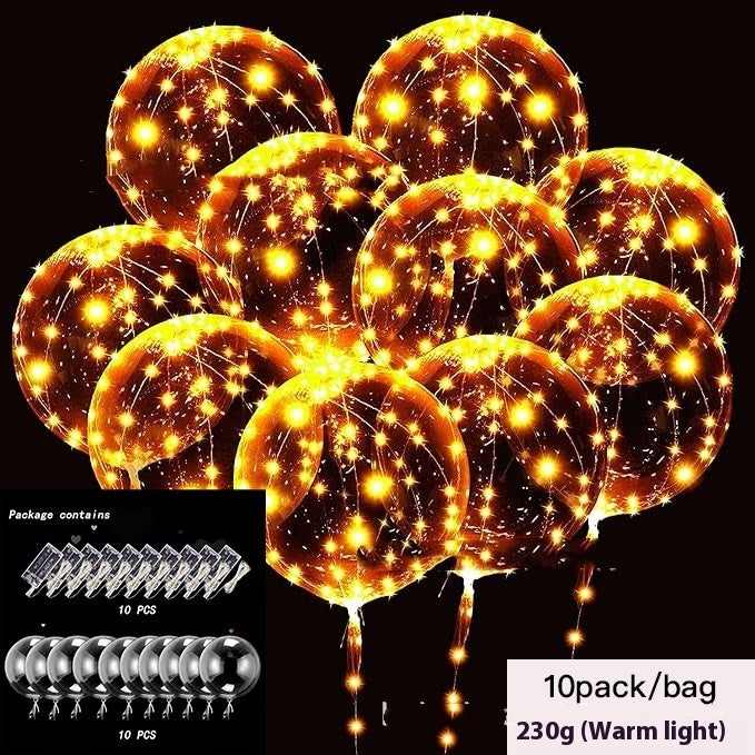 Helium Floating Air Led Glowing Balloon Party Decoration Balloon