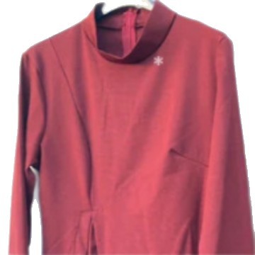 Patchwork Pleated Long-sleeved Dress Fashion Split Dresses Elegant Commuter Women's Clothing