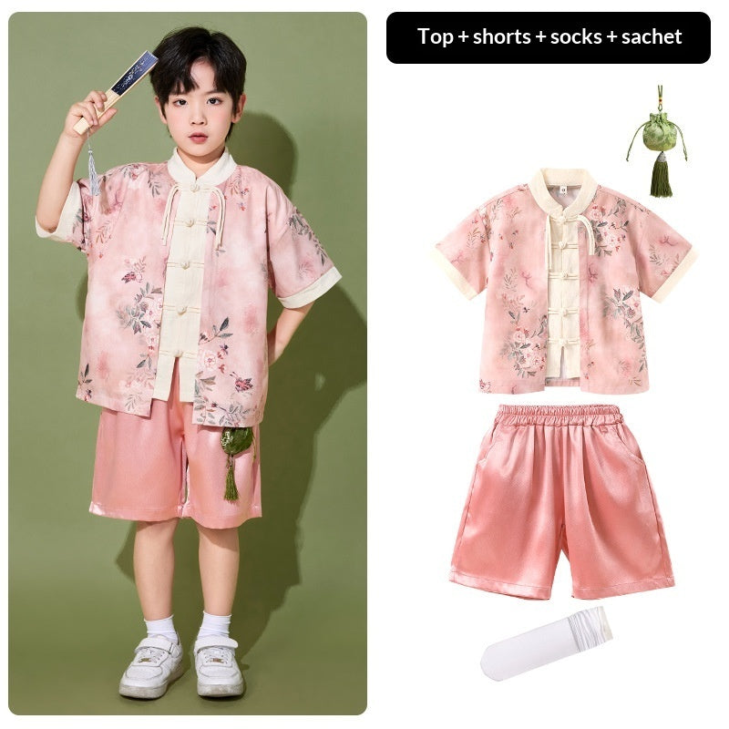 Chinese Style Design Childrens Outfit Set