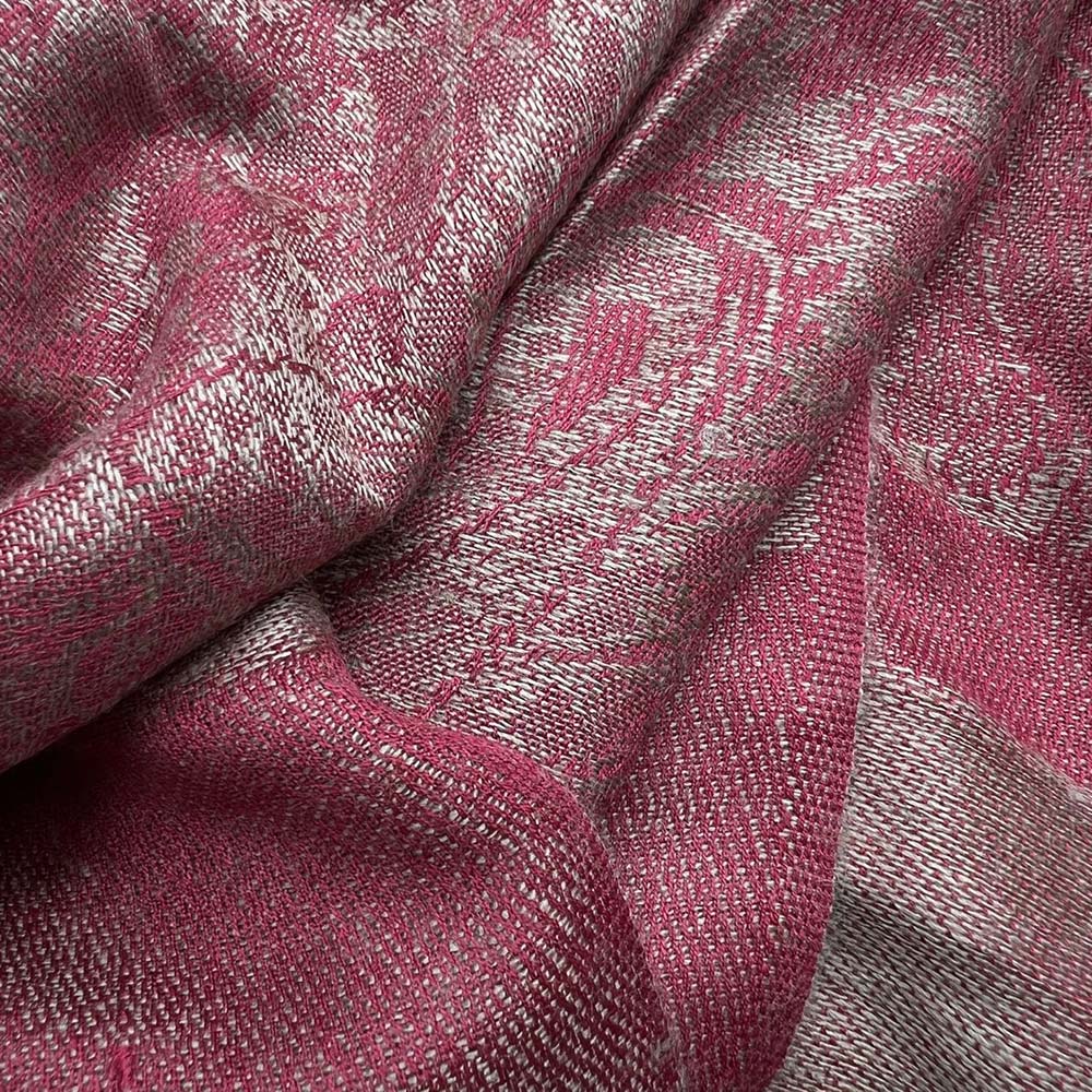 2pcs Classic Red Luxurious Jacquard Weave HeavyweightRed Jacquard Scarf ,Luxe Look For Evening Wear,Scarf,vacation,daily Life,evening Party,Office Appropriate Subtlety For Women Men