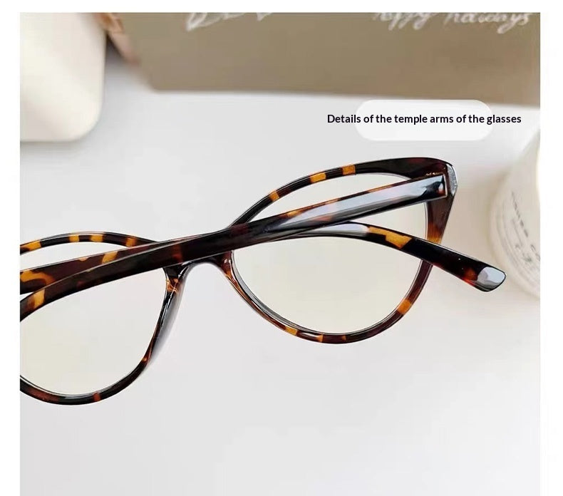Lijia Fashion Cat Glasses Anti Blue Light Glasses Zhao Liying Same Style Goggles 9063
