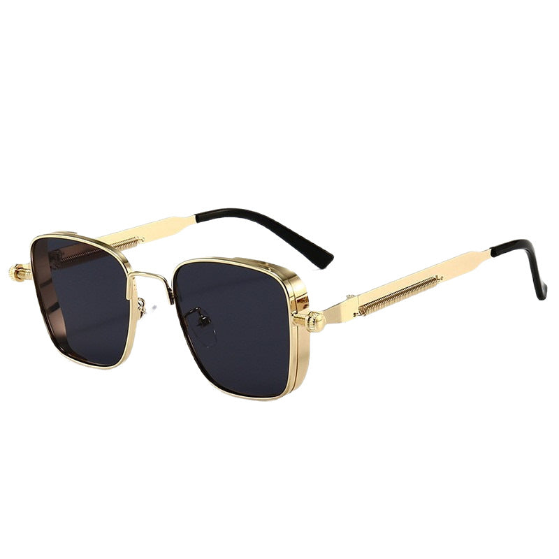 Vintage-style Square Metal Sunglasses With A Personalized Touch